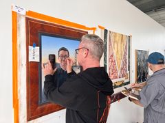 Fotorealisme og hyperrealisme er en teknik, som de dygtigste dekorationsmalere behersker til perfektion. Det bruges til portrætmalerier eller landskabsmalerier i udsmykninger og dekorationer. Foto: Heidi Zilmer