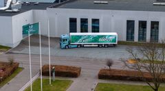 El-lastbil ved Royal Unibrew i Faxe, Danmark