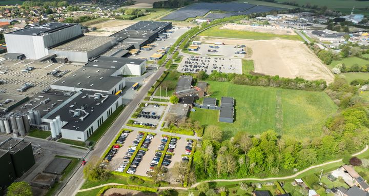 Roya Unibrews hovedkontor og produktionsanlæg i Faxe