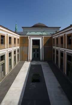 Thorvaldsens Museums indre gård før renoveringen