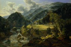 Maleri: "Norsk Fjelddal", J. C. Dahl, 1821