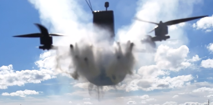 Startuppen Okapi's SPDR counterdronesystem affyrer pile med tråd.