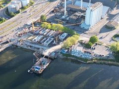 Byggepladsen til projektet i Nykøbing Falster