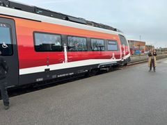 Indvielse af batteritog på Holsterbo Station