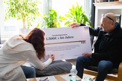 På billedet ses Anders Thygesen (th) og Daniela Brien (tv).