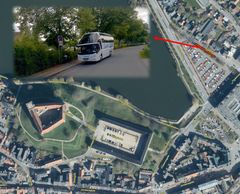 Busser med gæster til Koldinghus henvises til busholdepladserne på Ejlersvej