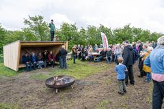En helt nye shelterplads ved KFUM Spejdercenter i Vamdrup på ruten blev også indviet.