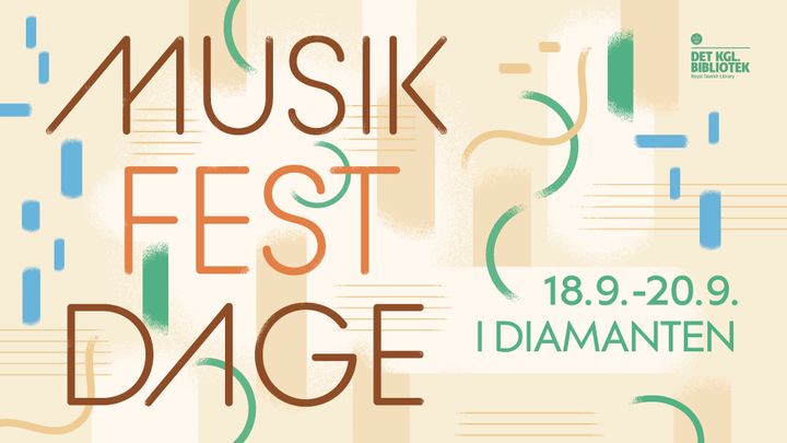Musikfestdage i Diamanten finder sted 18.-20. september i Den Sorte Diamant.