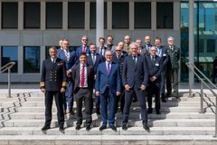 All smiles after the DEMETER kickoff ceremony in Haag attended by representatives from Systematic, NCI Agency, Allied Command Operations (ACO), Allied Command Transformation (ACT), and the Danish Delegation to NATO.