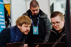 Lasse Krabbesmark (t.h.) deltog i Data2Sea 2026.