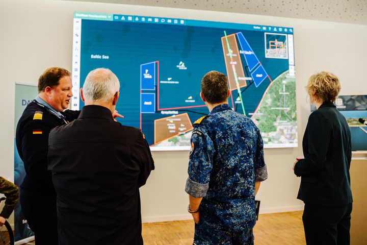 SitaWare Maritime i brug under Data2Sea-øvelsen.