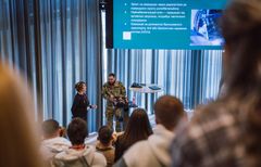 Ukrainske sygehjælpere besøger Systematics hovedkontor i Aarhus.