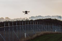 Drone over lufthavn