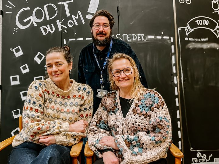 Signe Winther Brikmann, Jess Egedal Lind og Bettina Boddum står for tilbuddet "Godt du kom" for unge i Randers.