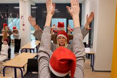 Elever på Nordagerskolen i Ringe har aktiviteter fra Bevægelsesjulekalenderen.