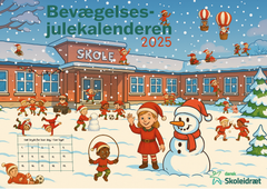Dansk Skoleidræts bevægelsesjulekalender er digital, men skolerne kan printe en plakat, hvorpå man kan afkrydse hver dags udførte øvelse.