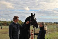 Paradressurrytter Katrine Bjelke Kristensen og Søren Brunsborg (JYSK)