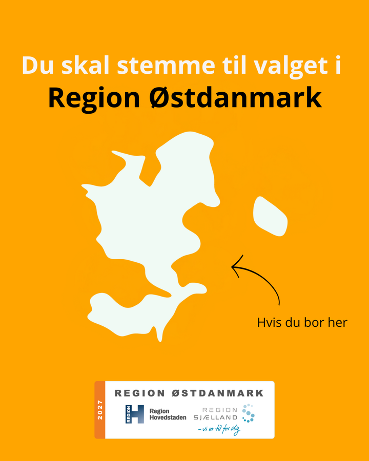 I 2027 bliver Region Sjælland og Region Hovedstaden til Region Østdanmark – og 18. november 2025 får mere end to millioner borgere mulighed for at stemme om, hvem der skal sidde i det samlede regionsråd.