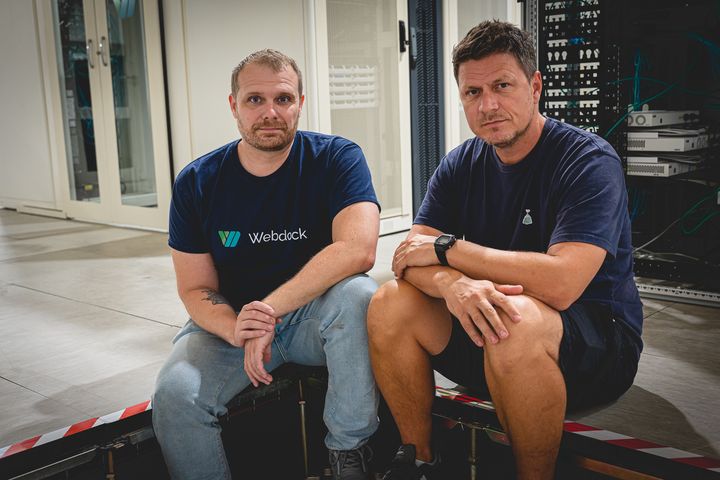 Stifter og CEO i Webdock, Arni Johannesson (tv) sammen med Product Development Manager Søren Andersen