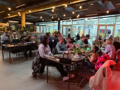 Bofæller fællesspiser i bofællesskabet Rullestenen i Roskilde