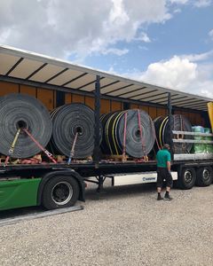 1,3 km  transportbånd til en tilfreds kunde