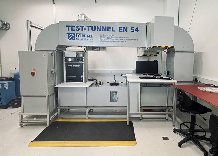 Den topmoderne røgtunnel er blandt de vigtigste instrumenter i DBI's nye testlaboratorium