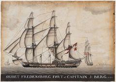 Skibsportræt af slaveskibet FREDENSBORG. Der findes få skibsportrætter af slaveskibe. Og endnu færre, der som her viser de slavegjorte ombord. 
Det første danske slaveskib krydser Atlanten i 1675.  Frem til 1807 tvinges 110.000 slavegjorte afrikanere  ombord på danske slaveskibe. Året er 1789 og fregatten FREDENSBORG er på vej over Atlanten fra Guldkysten til øen Sankt Croix i det tidligere Dansk Vestindien - nu US Virgin Islands.