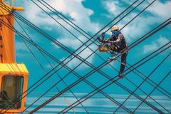 Titel: 'Jeg er ikke Spiderman eller superhelt, jeg er søfarer'. Lokation: Brasilien. Fotograferet af Carl Justine Casiano  Buenaventura, 2024. Fotografiet indgår i udstillingen Life at Sea på M/S Museet for Søfart. Alle fotos stammer fra ITF Seafarers'Trust's digitale billedarkiv.