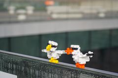 Havmåger på vej til påskeferiens Plus-Plus workshop på M/S Museet for Søfart