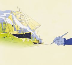 Særudstilingen "Enkernes magt" er en tegnet historie om magtfulde kvinder i dansk søfart.  Udstillingen er tegnet af illustrator og forfatter, Karoline Stjernfelt. Udforstillingen fortæller om to kvinder, der ejede skibe, drev forretning og investerede i maritime virksomheder i Danmark i 1800-tallet - længe før kvinder formelt fik adgang til magt og økonomisk indflydelse.