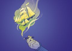 (bredformat)Særudstilingen "Enkernes magt" er en tegnet historie om magtfulde kvinder i dansk søfart. Udstillingen er tegnet af illustrator og forfatter, Karoline Stjernfelt. Udforstillingen fortæller om to kvinder, der ejede skibe, drev forretning og investerede i maritime virksomheder i Danmark i 1800-tallet - længe før kvinder formelt fik adgang til magt og økonomisk indflydelse