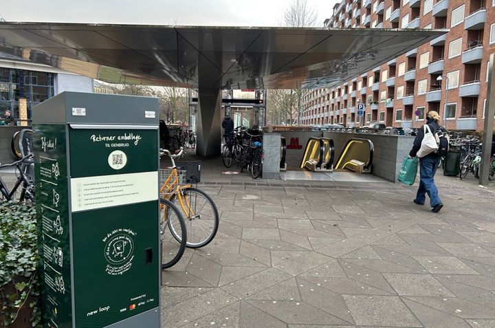 Returautomat ved Aksel Møllers metrostation