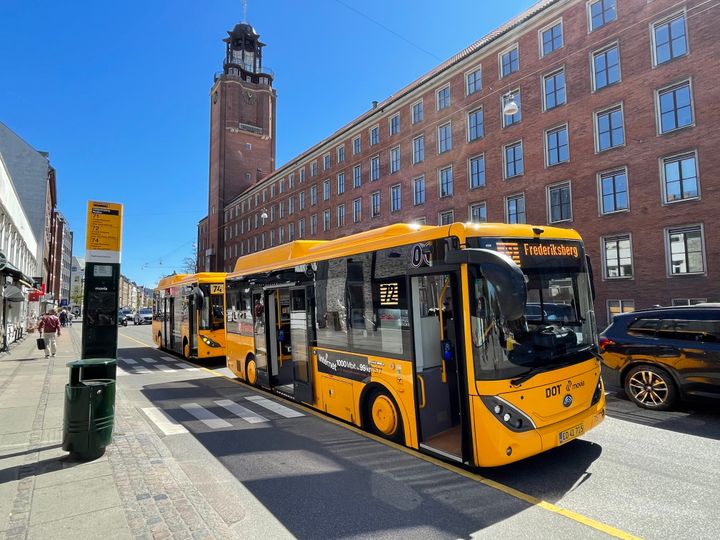 Frederiksbergbusserne ved Frederiksberg Rådhus