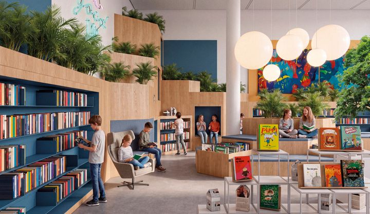 Indretningsforslag til det nye børne- og ungebibliotek på Frederiksberg