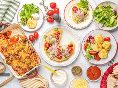 Her er vinnerne fra 2025: Arancini av resteris, rispizza og restebrød-lasagne. Foto: MENY.