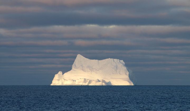 Isbjerg i havvand i Nordvestgrønland