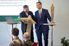 Heine Knudsen, formand for Energiforum Danmark og Jens Kann-Rasmussen, bestyrelsesformand i Villum Fonden.