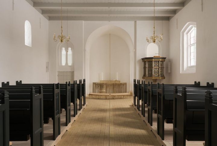 Tove Storchs værk i Gredstedbro Kirke. Foto: David Stjernholm