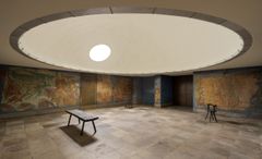 Søndermarken Krematorium, afskedsrummet.