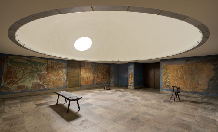 Søndermarken Krematorium, afskedsrummet.