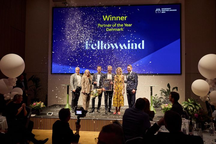 Uddeling af prisen hos Microsoft