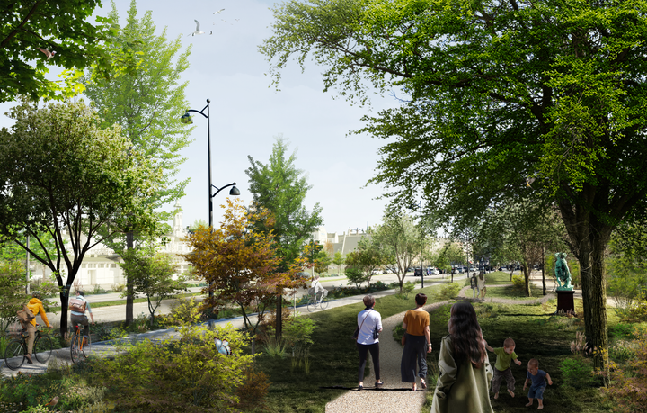 Billedet forestiller Søerne efter gennemførelsen efter realiseringen af Kragh Berglund