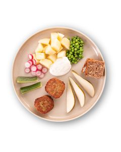 Byg-selv kartoffelsalat og frikadeller. Klar til at kunne vælge de elementer man godt kan lide!
