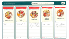 En 0-klasse elev har lavet en menu, som hun godt kunne tænke sig den så ud.