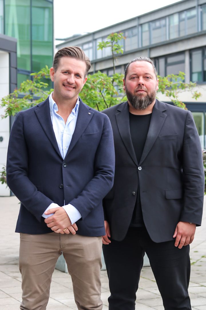 Fra venstre: Ejere og direktører Rasmus Jørgensen & Anders Jochumsen.