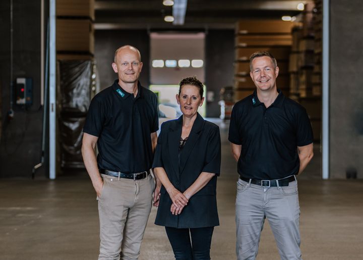 Fra venstre: Tommy Jensen, Diana Østergaard og Bo Heilskov i spidsen for HEM Denmark