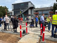 Renoveringen af de 172 boliger i Brande Boligforening skal både forbedre boligernes kvalitet og sikre et mere moderne og energieffektivt boligområde. Foto: Boligkontoret Danmark