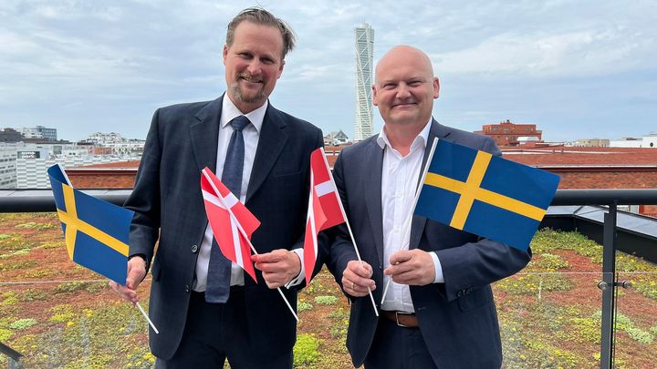 Fr.v: Carl Johan Sonesson, næstformand, og Lars Gaardhøj, formand, i Greater Copenhagen
