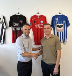 Christian Sørensen CEO hos NewC Spor og Flemming Kjellerup Direktør i Sport Live