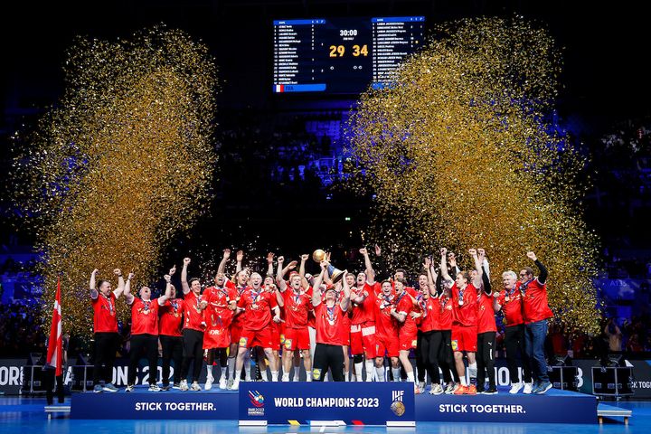 Det danske herrehåndboldlandshold vandt 34-29 og Frankrig i VM-finalen. Foto: IHF